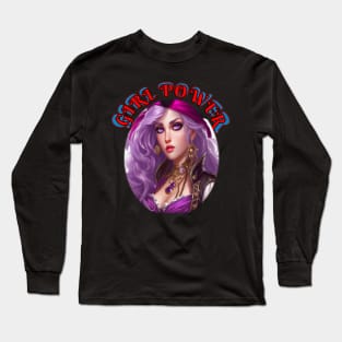 Girl power, purple wench Long Sleeve T-Shirt